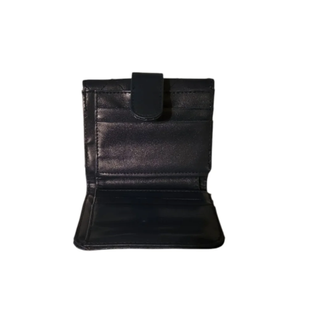 Pre Loved Navy Blue Quilted Women's Wallet.